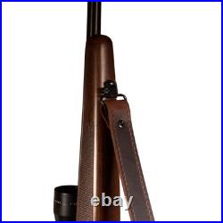 1 1/4 Wide Buffalo Hide Leather Rifle Sling Crazy Horse/Brown Amish Handmade