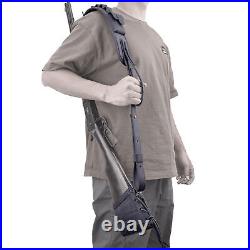 1 Combo Leather Canvas Rifle/Shotgun Buttstock, Field Recoil Pad + Sling Strap