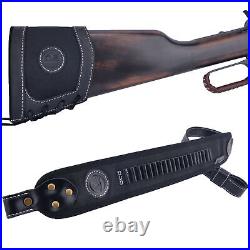 1 Combo of Leather Slip on Recoil Pad with Gun Sling for. 22LR 12GA. 308.30/30