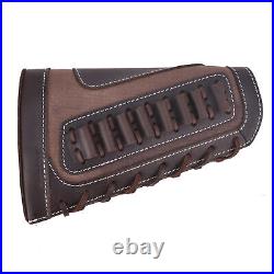 1 Combo of Rifle Leather Buttstsock with Sling Shell Slots +Swivels for. 357