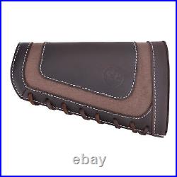 1 Combo of Rifle Leather Buttstsock with Sling Shell Slots +Swivels for. 357