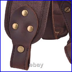 1 Combo of Rifle Leather Buttstsock with Sling Shell Slots +Swivels for. 357