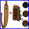 1-Set-Leather-Canvas-Rifle-Sling-Matched-Gun-Ammo-Buttstock-Shell-Holder-01-cr