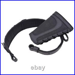 1 Set Leather Rifle Buttstock with Matching Gun Sling for. 22 LR. 17HMR. 22MAG