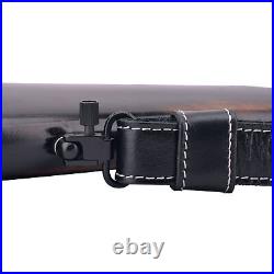 1 Set Leather Rifle Recoil Pad Gun Stock and Rifle Gun Sling Carry Strap In USA