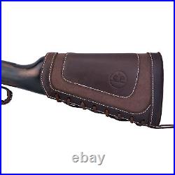 1 Set Leather Shooting Buttstock, Adjustable Rifle Sling For. 22 LR. 17HMR. 22MAG