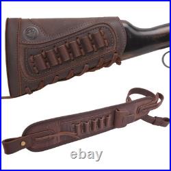 1 Set of Gun Buttstock Cheek Rest Pad with Shell Holder Sling for 308 30-06