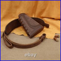 1 Set of Gun Buttstock Cheek Rest Pad with Shell Holder Sling for 308 30-06