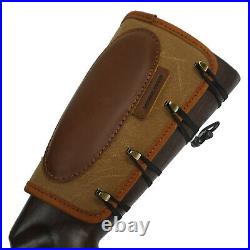 1 sets Rifle Shell Holder with Gun Sling, Buttstock & Rifle Sling Leather Canvas