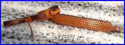100% Full grain leather handcrafted gun sling
