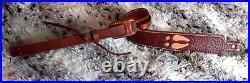 100% Full grain leather handcrafted gun sling