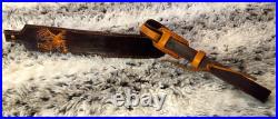 100% Full grain leather handcrafted gun sling