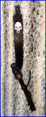 100% Full grain leather handcrafted gun sling