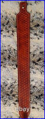 100% Full grain leather handcrafted gun sling