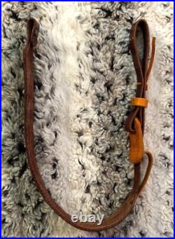 100% Full grain leather handcrafted gun sling