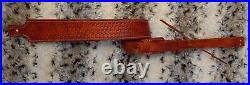 100% Full grain leather handcrafted gun sling