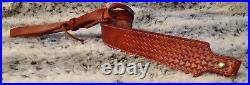 100% Full grain leather handcrafted gun sling