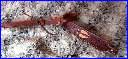 100% Full grain leather handcrafted gun sling