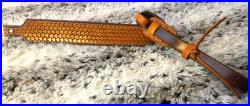 100% Full grain leather handcrafted gun sling