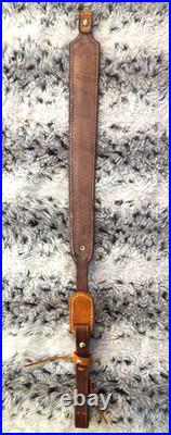 100% Full grain leather handcrafted gun sling