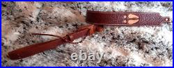 100% Full grain leather handcrafted gun sling
