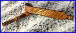 100% Full grain leather handcrafted gun sling