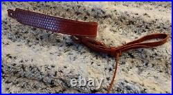 100% Full grain leather handcrafted gun sling