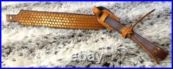 100% Full grain leather handcrafted gun sling