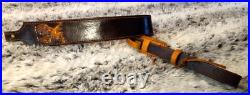 100% Full grain leather handcrafted gun sling
