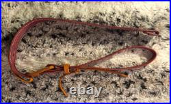 100% Full grain leather handcrafted gun sling