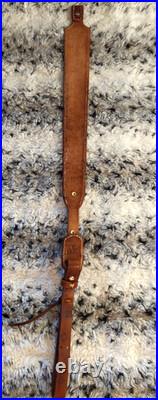 100%Full grain leather handcrafted shotgun sling
