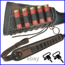 12 Gauge Ammo Holder Shotgun Buttstock/ Adjustable Rifle Sling Straps Cartridge