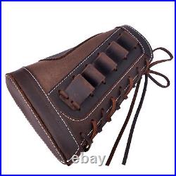 12 Gauge Leather Canvas Shotgun Cartridge Buttstock, Shotgun Sling +1 Swivels