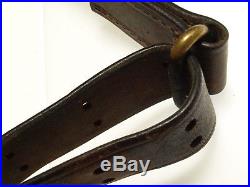 1918 US WWI Model 1907 leather rifle sling, complete, original GI nice cond
