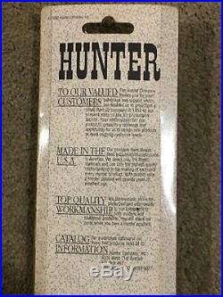 1990 HUNTER Leather Deer Head Tooled Rifle Sling + Hand Loop/Swivels No 27-025
