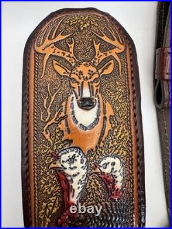 1992 L. C. Smith 1075 Capital Leather Series Rifle Sling Padded Boar Turkey Buck
