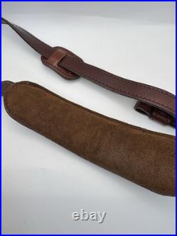 1992 L. C. Smith 1075 Capital Leather Series Rifle Sling Padded Boar Turkey Buck