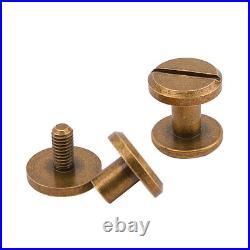 2 100 Packs 1 Inch Brass Screw Chicago Screws for Gun Sling / Buttstock Cover