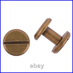 2 100 Packs 1 Inch Brass Screw Chicago Screws for Gun Sling / Buttstock Cover