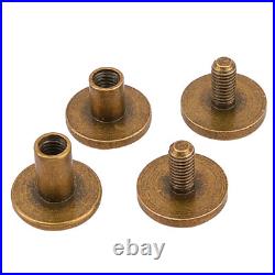 2 100 Packs 1 Inch Brass Screw Chicago Screws for Gun Sling / Buttstock Cover