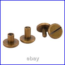 2 100 Packs 1 Inch Brass Screw Chicago Screws for Gun Sling / Buttstock Cover