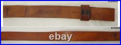 2 Marlin Brown Leather Rifle Carry Straps Slings