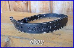 3 Personalized Custom Quality Leather Rifle Gun Sling Amish Made Adjustable