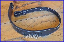 3 Personalized Custom Quality Leather Rifle Gun Sling Amish Made Adjustable