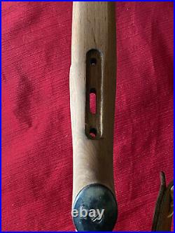 30-40 KRAG 1898 Custom Rifle Stock With Custom Brown Leather Sling Cap+plate