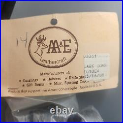 AA&E LEATHERCRAFT Cobra Style PADDED RIFLE SLING 1000 Series Whitetail Deer NOS