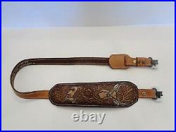 AA&E Leather Rifle Sling Adjustable Length Gun Strap-hunting-NEW-see photos