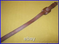 AA&E Leathercraft Brown Leather Embossed Padded Rifle Sling No 1007