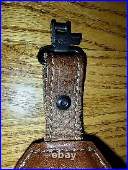 AA & E Leathercraft Cobra Style Rifle Sling 1000 Whitetail Deer Acorn Padded