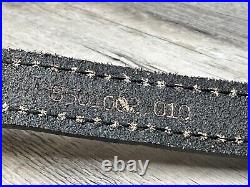 AA&E Leathercraft Rifle Sling (Deer Design) Embossed Leather Cowhide Rare Black